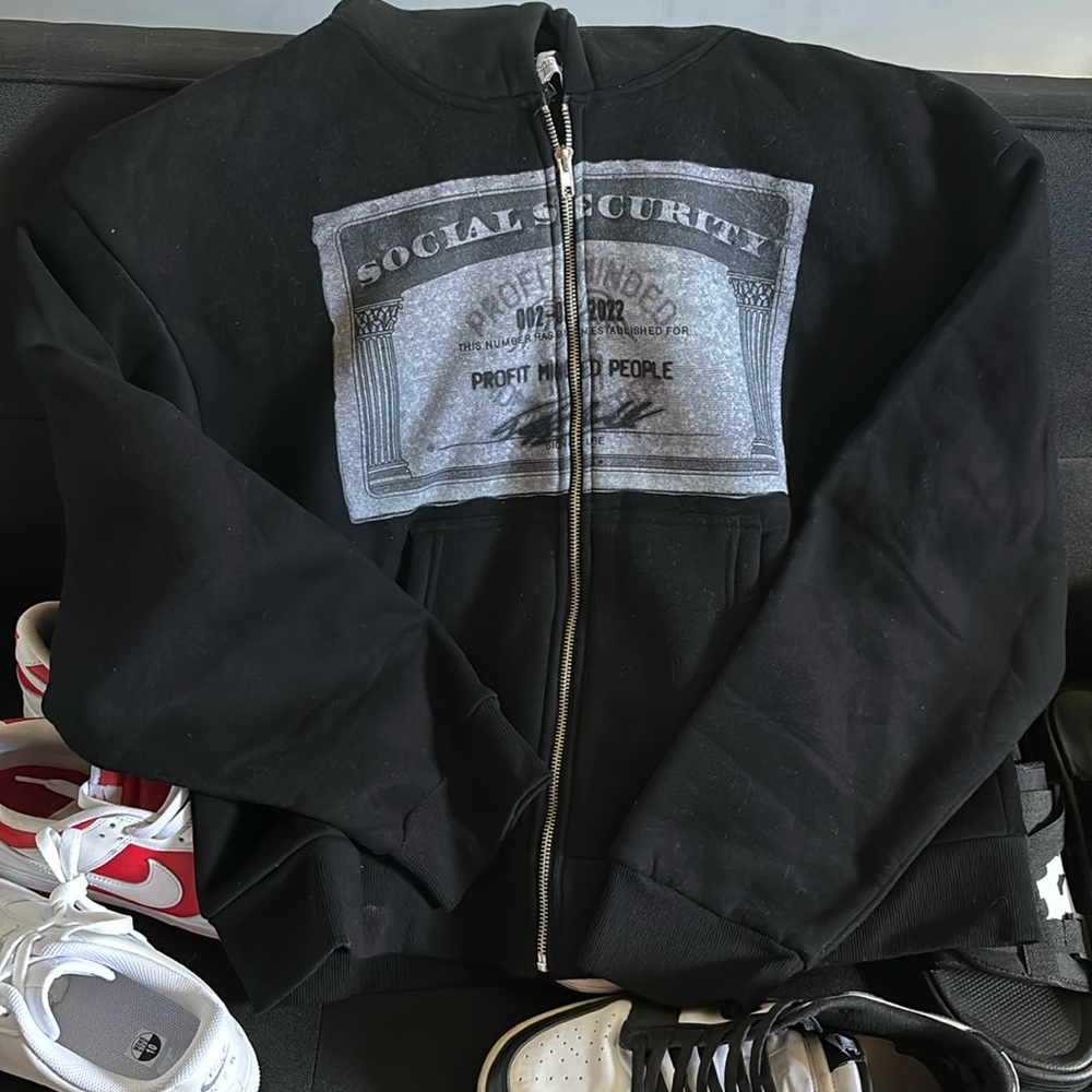 Profit minded cropped hoodie small streetwear brand